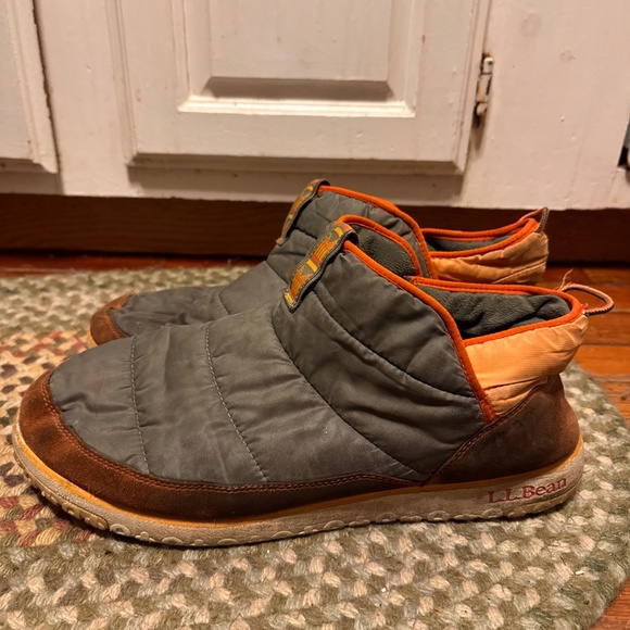 ll bean Mountain Classic Quilted Ankle Boots Size 14 Preowned These quilted ank - Picture 3 of 5